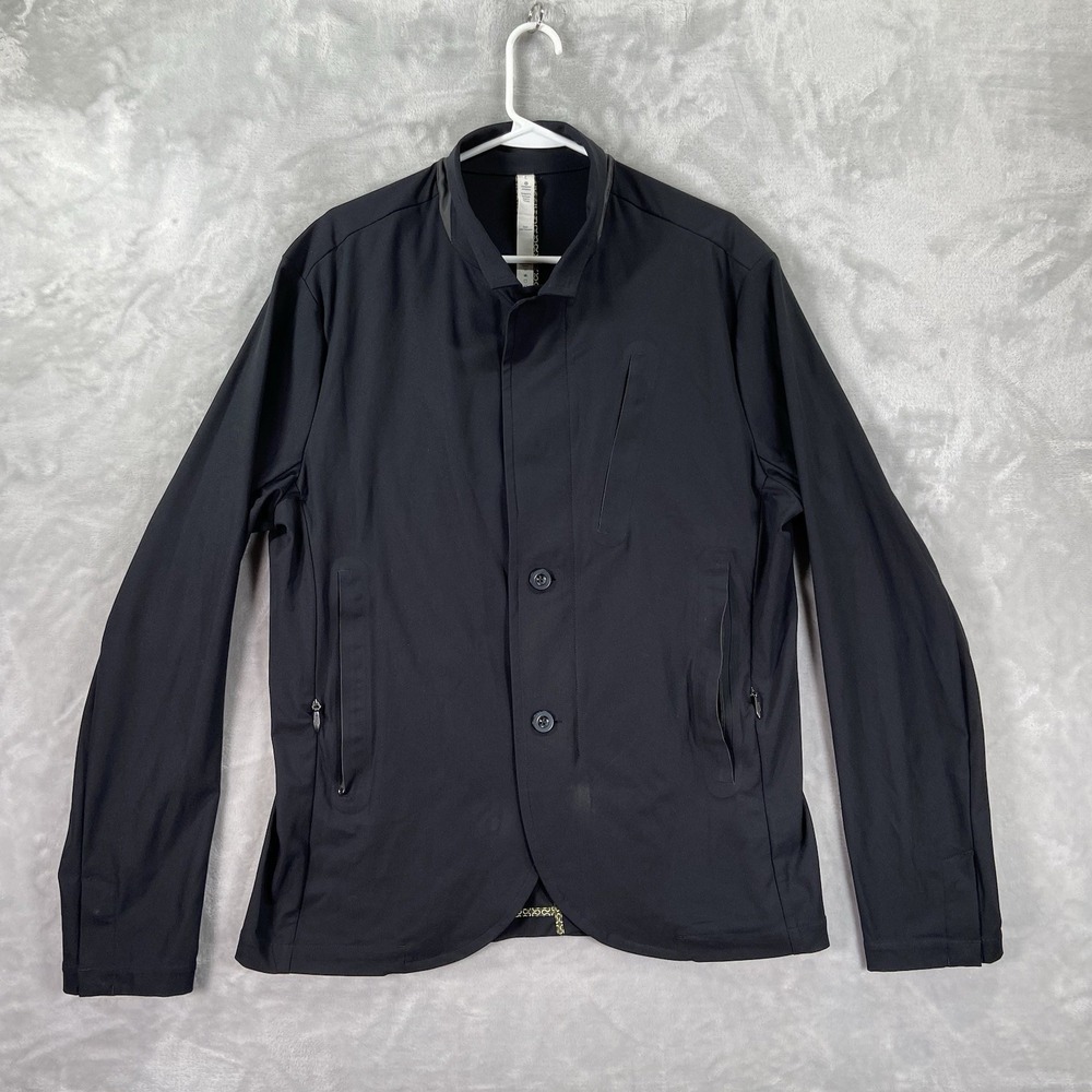 Lululemon Jacket Mens Large Nonstop Blazer Full Zip Button Front Stretch Casual